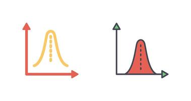 Histogram Icon Design vector