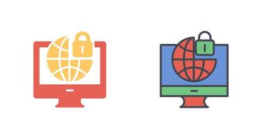 Internet Security Icon Design vector