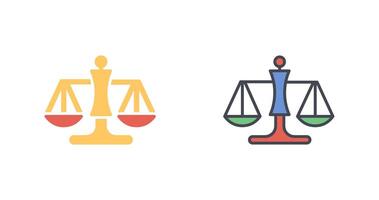 Justice Scale Icon Design vector