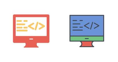 Coding Icon Design vector