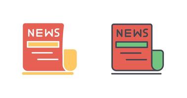 Newspaper Icon Design vector