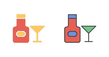 vino icono diseño vector