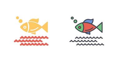 diseño de icono de pescado vector