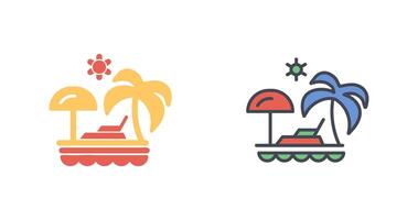 vacaciones lugares icono diseño vector