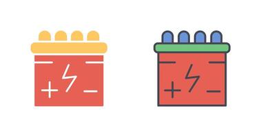 Batteries Icon Design vector