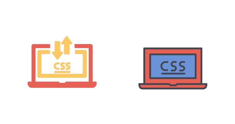 CSS Laptop Icon Design