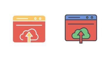 Upload Web Icon Design vector