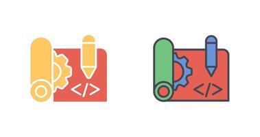Blueprints Icon Design vector