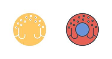 Doughnut Icon Design vector