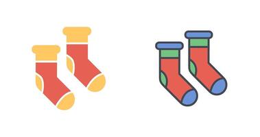 Winter Socks Icon Design vector