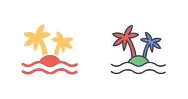 Island Icon Design vector