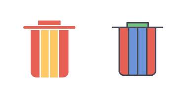 Dustbin Icon Design vector