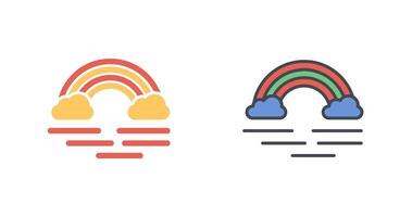 Rainbow Icon Design vector