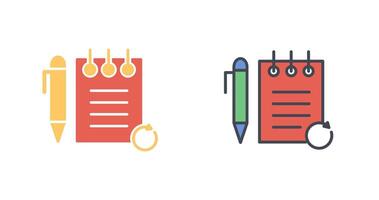 Rechecked Notes Icon Design vector