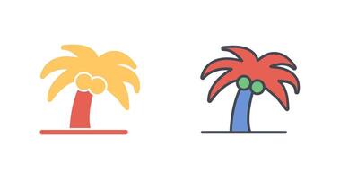 Coco árbol, icono diseño vector