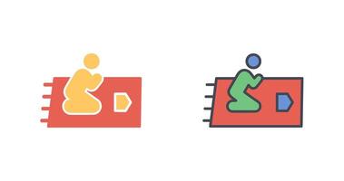 Praying Icon Design vector