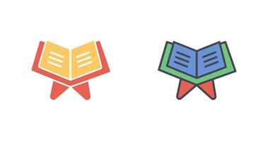 Reading Holy Book Icon Design vector