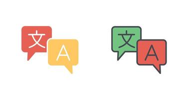 Language Icon Design vector