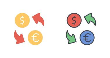 Currency Exchange Icon Design vector