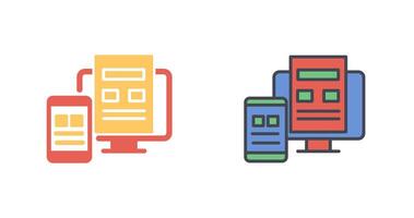Adaptive Layout Icon Design vector