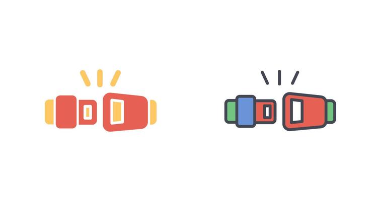 Seat Belt Icon Design