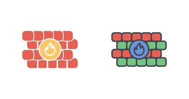 FireWall Icon Design vector