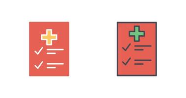 Medical Examination List Icon Design vector