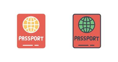 diseño de icono de pasaporte vector