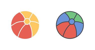 diseño de icono de pelota de playa vector