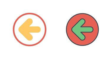 To Left Icon Design vector