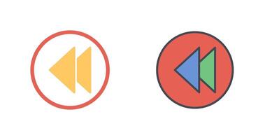 Previous Icon Design vector