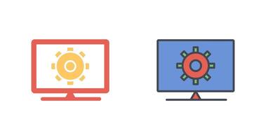 Computer Settings Icon Design vector