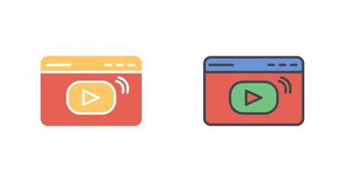 Streaming Icon Design vector