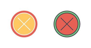 Do Not Cross Icon Design vector