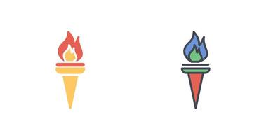 Museum Torch Icon Design vector