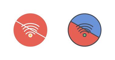 sin diseño de icono wifi vector