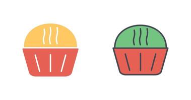 Cream Muffin Icon Design vector