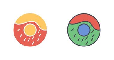 Cream Doughnut Icon Design vector