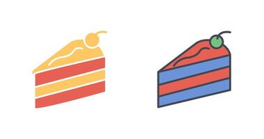 Cake Slice Icon Design vector
