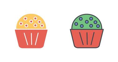 Chocolate Muffin Icon Design vector