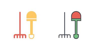 Gardening Tools Icon Design vector