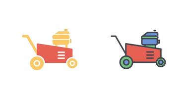 Lawn Mower Icon Design vector