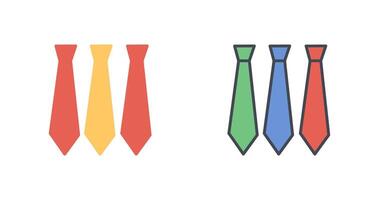 Three Ties Icon Design vector