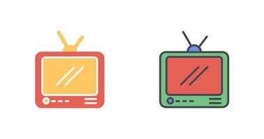 televisión transmitir icono diseño vector