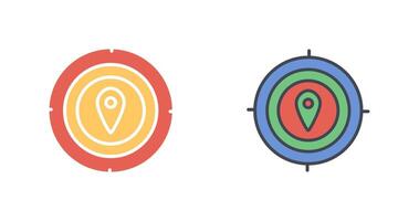 Target Location I Icon Design vector