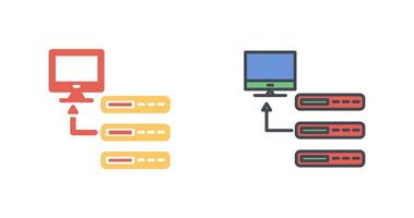 diseño de icono de base de datos vector