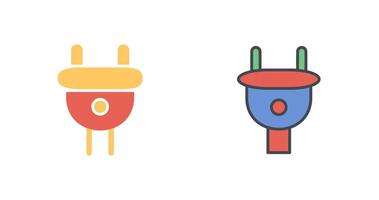 Plug I Icon Design vector