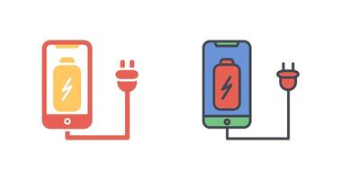 Cell and Plug Icon Design vector