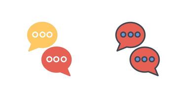charla conversacion icono diseño vector
