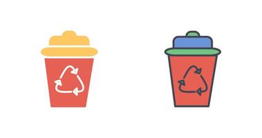 Recycle Bin Icon Design vector